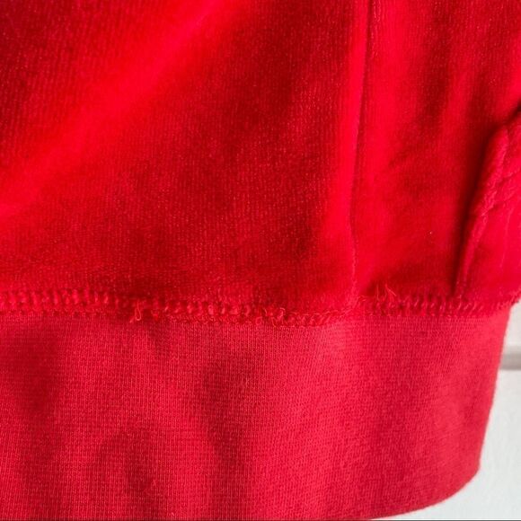 Juicy Couture RARE Original Gold Swirl Leaf Contour Velour Full Zip Track Jacket - Picture 9 of 16